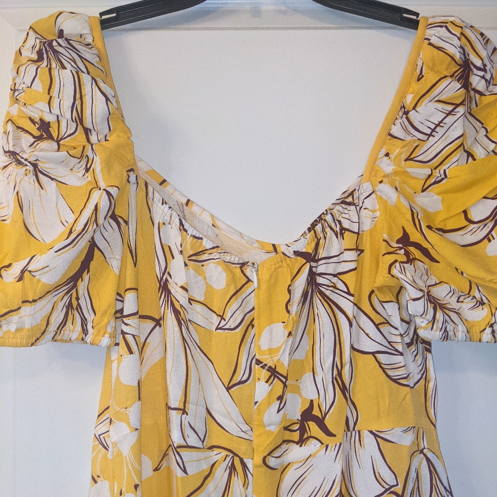 NWT Cupshe Vada Floral V Neck Front Dress - Picture 4 of 8